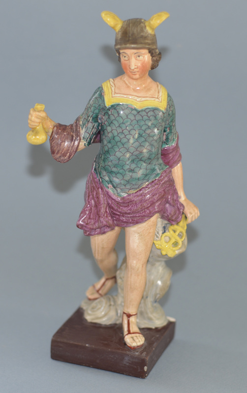 antique Staffordshire pottery, Staffordshire figure, pearlware figure, Myrna Schkolne, Staffordshire figure Mars