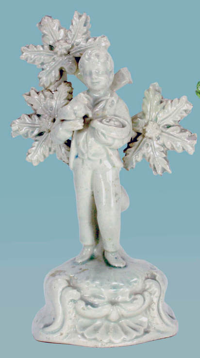 antique Staffordshire figure, Staffordshire pottery figure, Dale staffordshire figure, Edge & Grocott, pearlware figure, bocage figure, Myrna Schkolne 